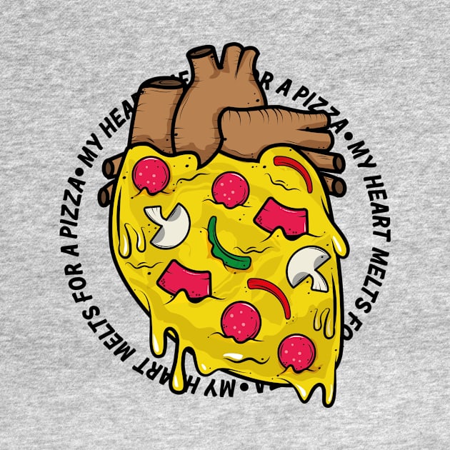 My Heart Melt for a Pizza by HarlinDesign